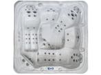 Veiling - Spa 230x230 Wit bad / antraciete zijkant - Incl. B, Nieuw