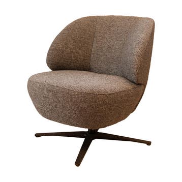 Fauteuil Lavello van DFM met hoge showroommodel korting, Verzenden, Minder dan 75 cm, Nieuw, Stof