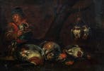 École Hollandaise (XVIII) - Le Voleur de Volailles, Antiek en Kunst, Kunst | Schilderijen | Klassiek