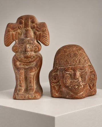 sculptuur, Pre-Columbiaanse reproductie - 0 cm - Terracotta,