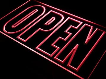 OPEN neon bord lamp LED verlichting reclame lichtbak XL *40x, Verzamelen, Merken en Reclamevoorwerpen, Verzenden, Nieuw