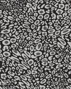 Jacquard Panter Artistiek Zwart, Nieuw, Zwart