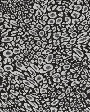 Jacquard Panter Artistiek Zwart, Nieuw, Zwart