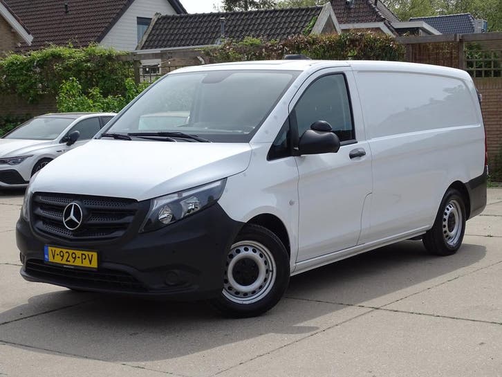 Zakelijke Lease |  Mercedes-Benz Vito 116 CDI Lang, Auto's, Bestelauto's, Lease, Zwart, Automaat, Wit, Financial lease, Stof, Diesel