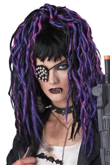 Steampunk Apocalypse dreads zwart/paars/roze, Verzenden, Nieuw