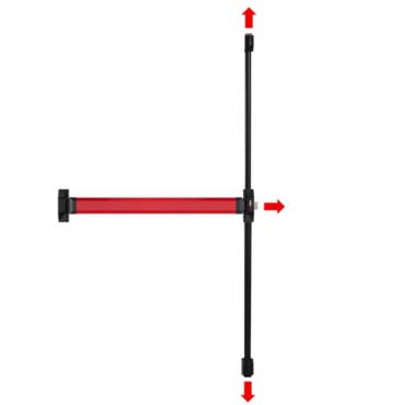 CISA paniekbalk 1200 mm ALPHA touch 3-punts sluitend, Verzenden, Nieuw