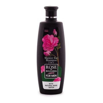 Bulgaarse rozen douche gel en shampoo voor mannen -, Nieuw