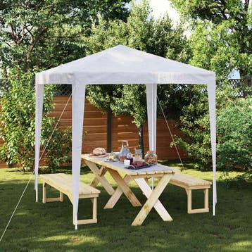 vidaXL Partytent 2x2 m wit, Verzenden, Nieuw, Partytent