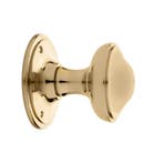 Draaibare ronde deurknop 80mm in messing gelakt - voor bi..., Ophalen of Verzenden, Nieuw, Koper of Messing, Overige typen