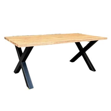Stel uw robuuste rechthoekige tafel samen -  160x90 cm, Ophalen of Verzenden, Nieuw