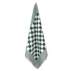 Handdoek Groen En Witte Blok 50x50cm Katoen - Treb Towels, Huis en Inrichting, Keuken | Textiel, Verzenden, Nieuw, Overige kleuren