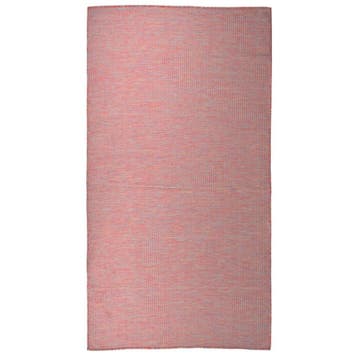 vidaXL Buitenkleed platgeweven 80x150 cm rood, Verzenden, Nieuw, Rood