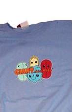 Giant Microbes T-shirt (blauw) - M, Nieuw