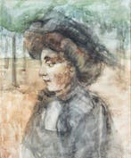 Isaac Israels (1865-1934), Kring van - Dame in het Park (No
