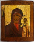Icoon - Hout - Onze-Lieve-Vrouw van Kazan