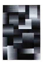 Modern Vloerkleed | Miami | Blokken | Zwart | 120x170 cm, Verzenden, Nieuw