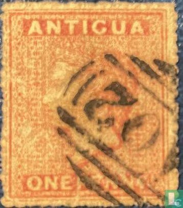 Antigua - Frankeerzegel - 1863, Verzenden, Gestempeld