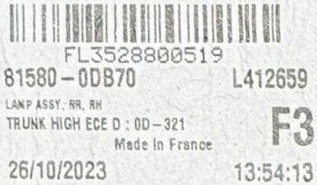 Toyota Yaris Cross LED rechter achterlicht rechts 815800DB70, Ophalen, Gebruikt, Toyota