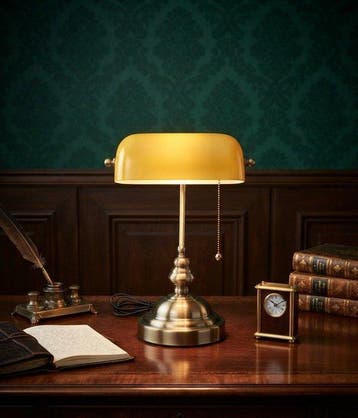 Plafondlamp - Messing, Glas, Antiek en Kunst