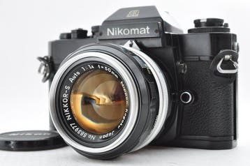Nikon Nikomat EL with NIKKOR-S Auto 50mm F1.4 Single lens, Audio, Tv en Foto, Nieuw