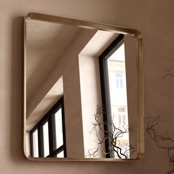 *WOONWINKEL* Kare Design Vincenza Vierkante Spiegel Messing, Verzenden, Nieuw