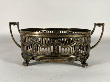 Fruitschaal - Verzilverd messing - Napoleon III