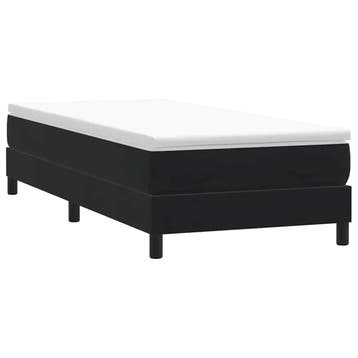vidaXL Boxspring zonder matras fluweel zwart 80x210 cm, Verzenden, Nieuw, Zwart, Stof