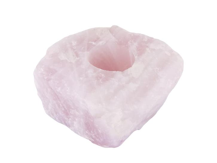 Waxinelichthouder / Theelichthouder Rozekwarts - Ruw - ca..., Huis en Inrichting, Woonaccessoires | Kandelaars en Kaarsen, Nieuw