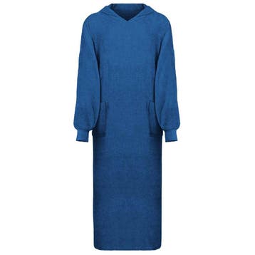 vidaXL Deken hoodie KINN Marineblauw XXL Katoen, Verzenden, Nieuw
