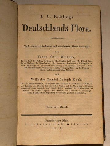 J. C. Röhling - Deutschlands Flora - 1826