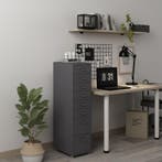 Kantoorkast Kökar op wielen 109x28x41 cm donkergrijs [en.cas, Zakelijke goederen, Verzenden, Nieuw in verpakking