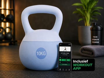Kettlebell 10 kg Blauw | Krachttraining | Vanaf €5, Sport en Fitness, Fitnessmaterialen, Nieuw, Kettlebell