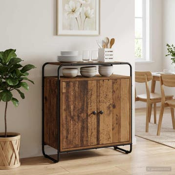 vidaXL Dressoir Oud hout 68 x 35 x 75 cm Bewerkt hout, Verzenden, Nieuw, Overige houtsoorten, Minder dan 50 cm