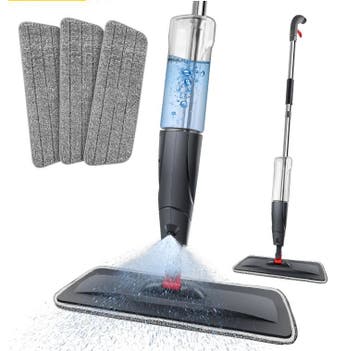 Spray Mop 700 ml – 360° Dweil met 3 Pads, Huis en Inrichting, Schoonmaakartikelen, Verzenden
