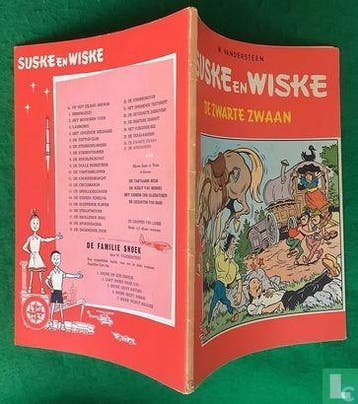 Suske en Wiske - De zwarte zwaan - 1960, Eén stripboek, Verzenden, Gelezen, Vandersteen, Willy.