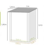 Grote Gereedschapskast Buiten 100x103x160cm Snel Montage, Verzenden, Nieuw