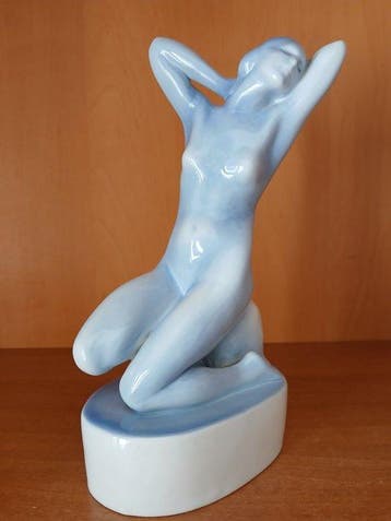 Zsolnay - Lux Elek (1884 - 1941) - Figuur - Desire - Sexy