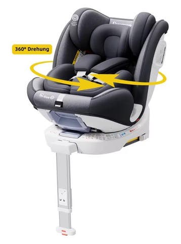 360° Draaibaar Kinderzitje met ISOFIX en Steunpoot, Verzenden, Nieuw