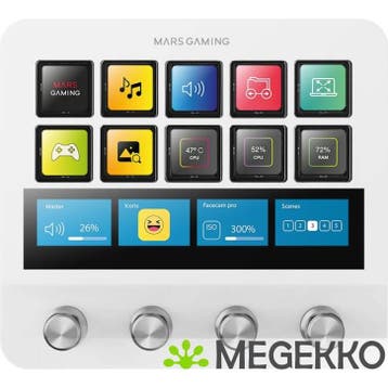 Mars Gaming MSD-Pro Control Deck Wit, Verzenden, Nieuw