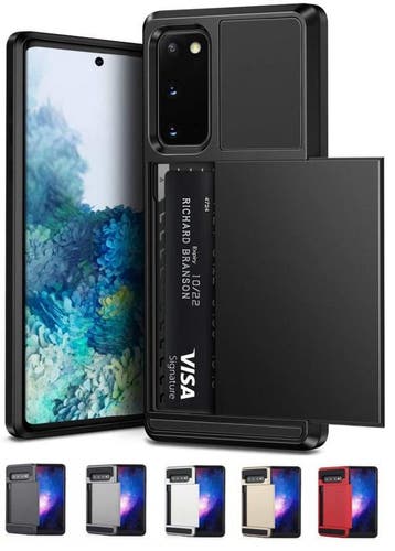 Galaxy S22 Slide Armor Hoesje Met Pashouder, Ophalen of Verzenden, Nieuw