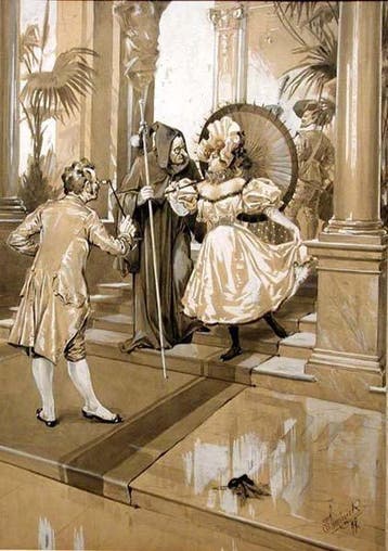 Karl (Karel) Simunek (1869-1942) - On the Masked Ball