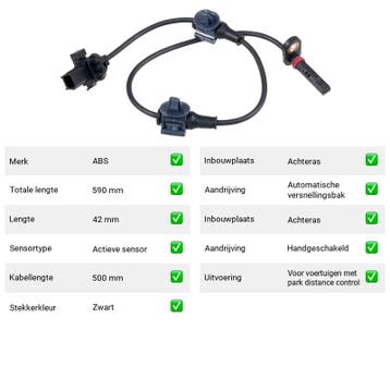 ABS-sensor Achteras Honda Cr-V 1.6 i-DTEC 4WD (2015-2018), Verzenden, Nieuw, Honda