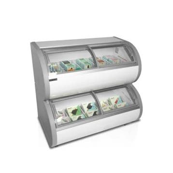 Displayvrieskast | 2 niveaus | 408 L | -21°C tot -15°C |.., Verzenden, Nieuw in verpakking