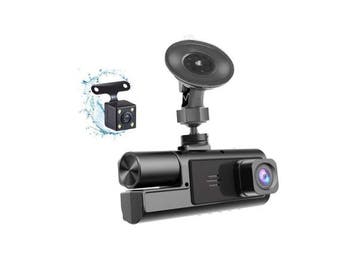 Veiling - Dashcam met 3 Cameras – Full HD – Voor- en Ac, Nieuw