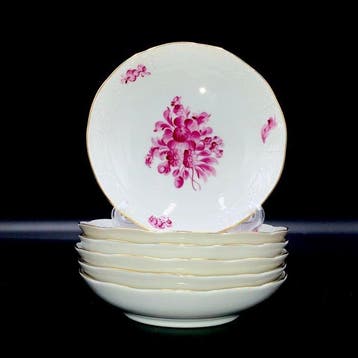 Herend - Exquisite Set of 6 Salad Bowls (13,5 cm) -