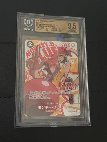 One Piece - 1 Graded card - One Piece - Monkey D. Luffy, Nieuw