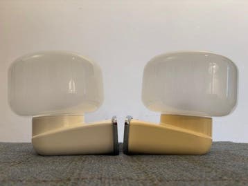 Allibert - Wandkandelaar (2) - Coralia a663 - Opaline glas -, Nieuw