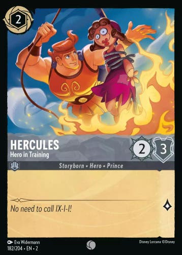 [182/204][S2] - HERCULES - Hero in Training ENG FOIL [M/NM], Verzamelen, Verzenden, Nieuw