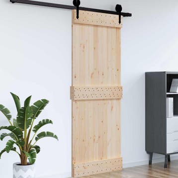 vidaXL Deur NARVIK 95 x 210 cm Massief Grenenhout, Verzenden, Nieuw