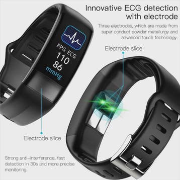 Smartwatch met EKG, PPG, SpO2, Bloeddruk & Temperatuurmeting, Sieraden, Tassen en Uiterlijk, Activity trackers, Verzenden, Nieuw